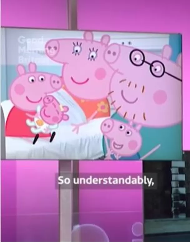 Peppa Pig y su familia conociendo a Evie / Captura 