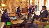 El perro de Macron se orina en plena reunión con ministros de Francia