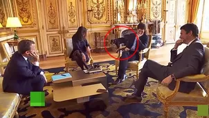 Perro de Macron de orina en plena reunión con ministros. Video: RT