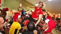 Selección peruana celebró la clasificación al Mundial con ushankas. Foto: @SeleccionPeru