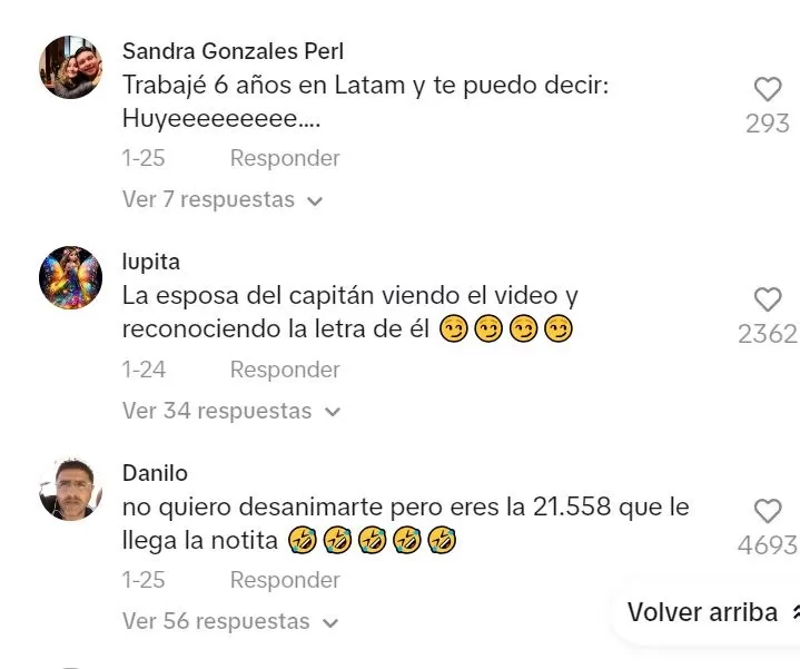 Piloto le envió nota romántica en pleno vuelo y así reaccionaron en redes sociales / TikTok