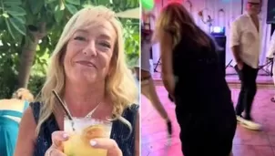 Mujer se pasó de copas en una boda por realizar reto viral / TikTok: @carlamanresaa