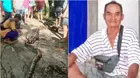 Pitón gigante devora a un hombre de 63 años en Indonesia