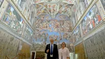 PPK y Nancy Lange en el Vaticano. Foto: Andina