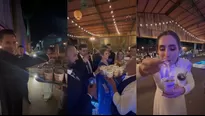 Novios reparten sopa instantánea en su boda. Imagen: TikTok (@mariomejiawp)