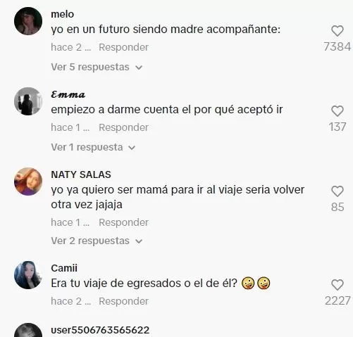 Comentarios en TikTok 