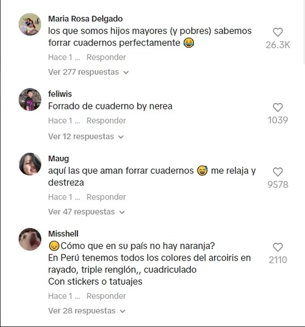 Padres pasan tremenda odisea para forrar los cuadernos de su hija. Foto: TikTok