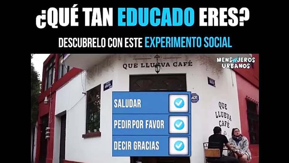 ¿Qué tan educado eres? Video: Facebook 'Mensajeros urbanos' ¿Qué tan educado eres? Video: Facebook 'Mensajeros urbanos'