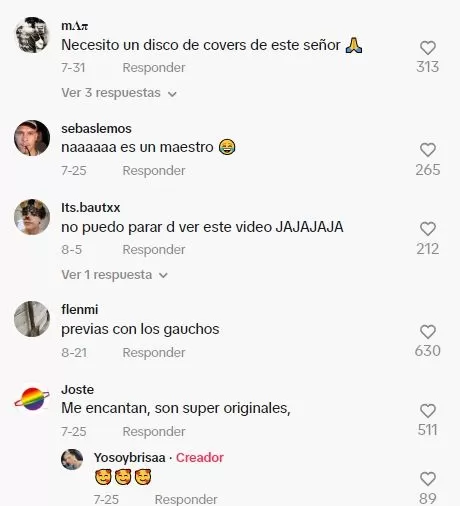 Los comentarios en TikTok ante el video de la influencer y cantante Brisaa con su padre 