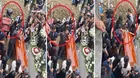 Repartidor cae a tumba en pleno funeral y se vuelve viral