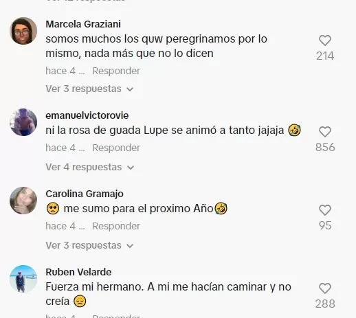 Comentarios en TikTok