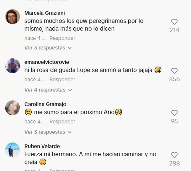 Comentarios en TikTok