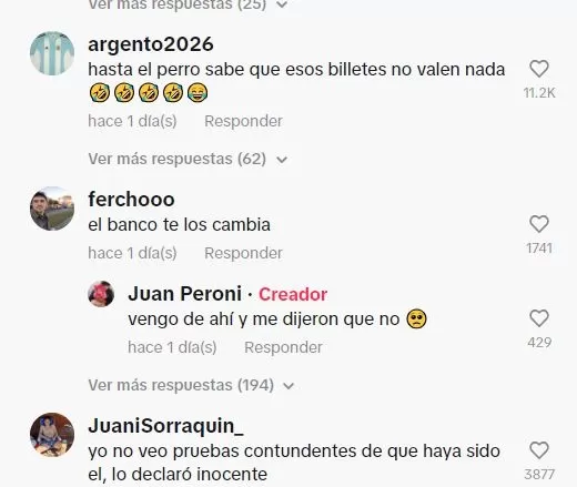 Reacciones por perro que se comió billetes de su dueño / TikTok