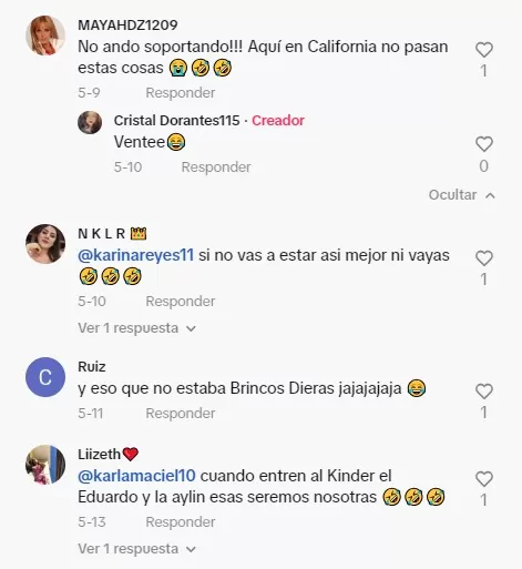 Usuarios en TikTok comentaron video de madres bailando en concurso. Foto: TikTok