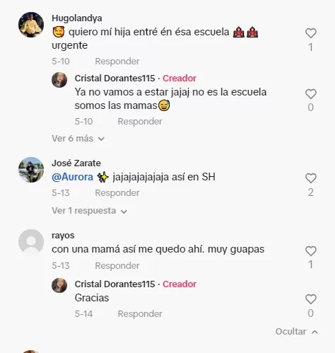 Usuarios en TikTok comentaron video de madres bailando en concurso. Foto: TikTok