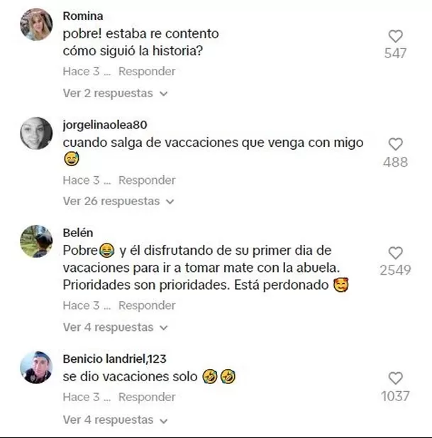 Los usuarios se solidarizaron con el joven / TikTok