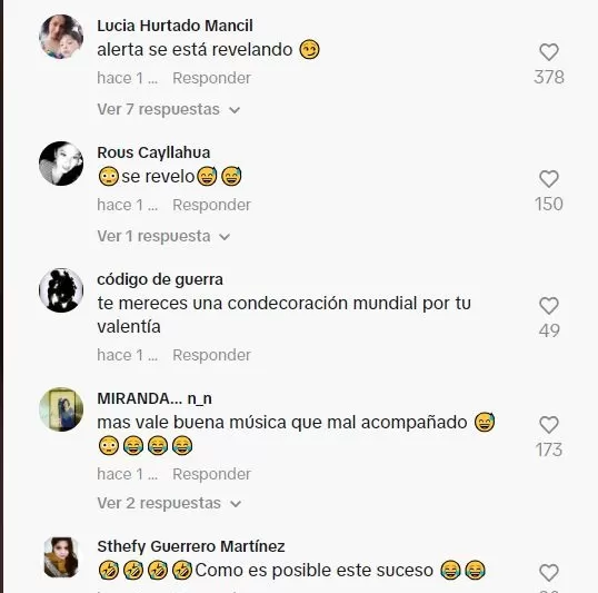 Comentarios en TikTok 