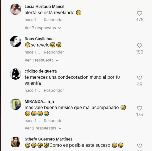 Comentarios en TikTok 