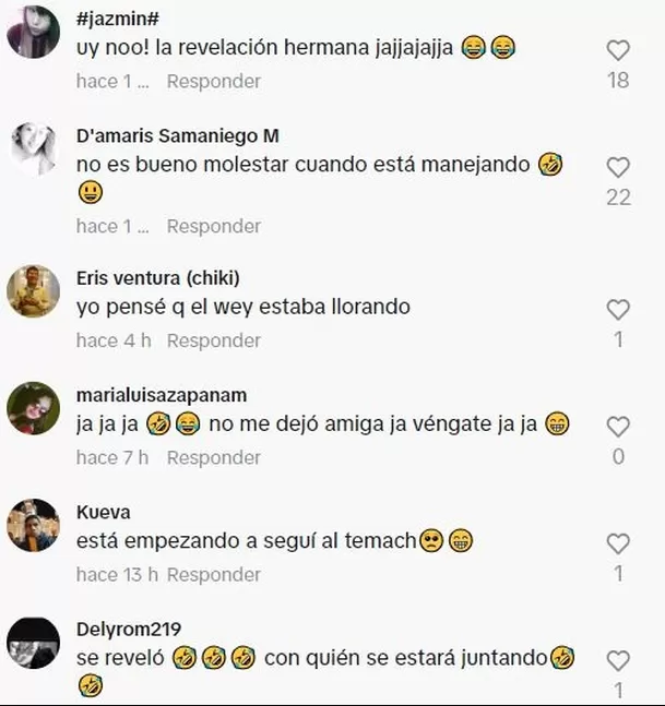 Comentarios en TikTok