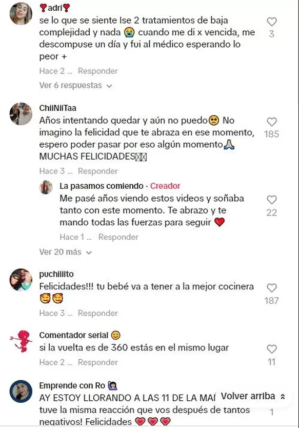 Los seguidores de Jessica Santillan expresaron su emoción por la buena noticia / TikTok