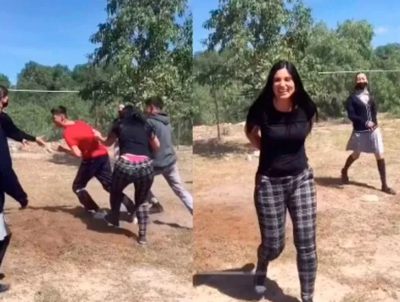 Uno de los alumnos se percató del incidente y no tardó en avisarle a su profesora / TikTok: @isasan0501