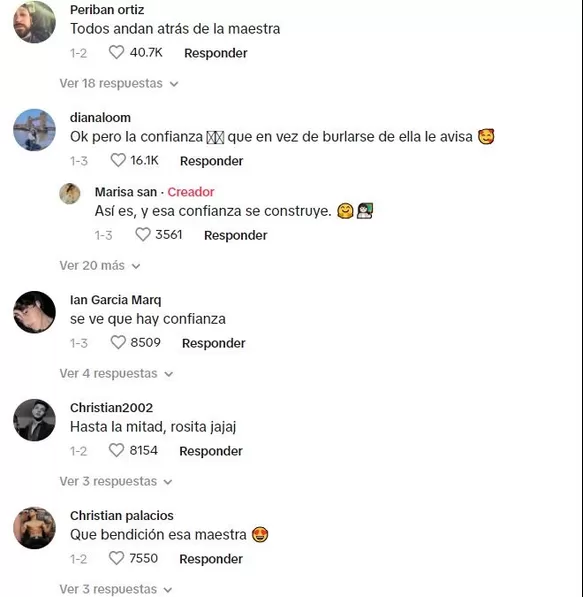 La profesora tomó con humor el incidente / TikTok 