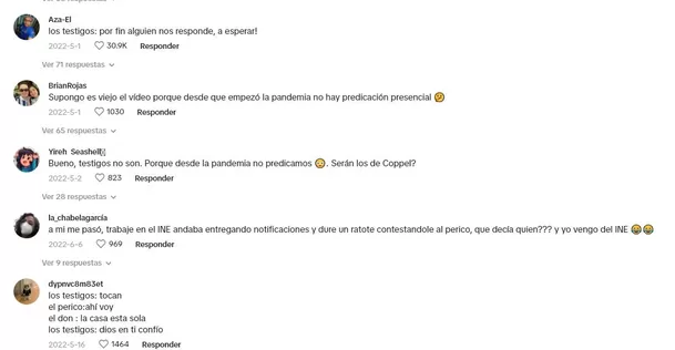 Comentarios en TikTok