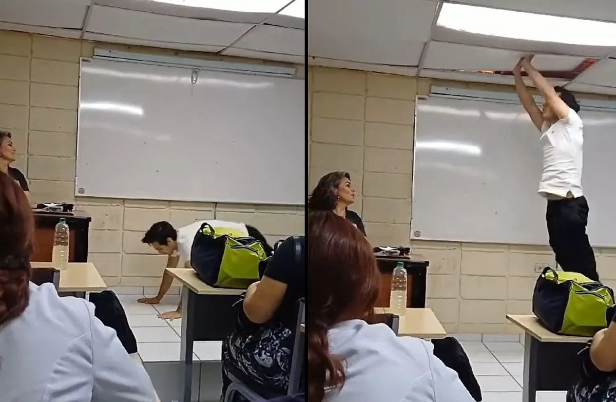 Joven quiso impresionar a su maestra, pero todo salió mal / TikTok: @edgartoledo5