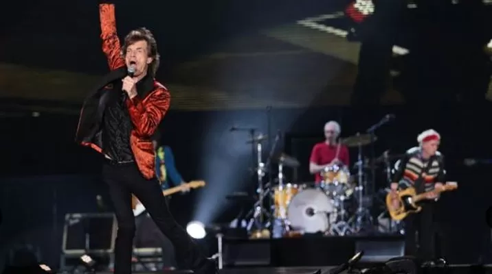 Mick Jagger cantando en el Estadio Monumental. (Vía: Twitter)