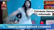 Streamer en pánico durante sismo registrado en Chimbote