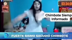 Videos dejaron registro del fuerte movimiento telúrico con epicentro en el norte del país. Foto y video: Domingo al Día 