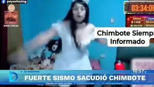 Videos dejaron registro del fuerte movimiento telúrico con epicentro en el norte del país. Foto y video: Domingo al Día 