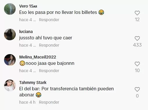 Reacciones en TikTok