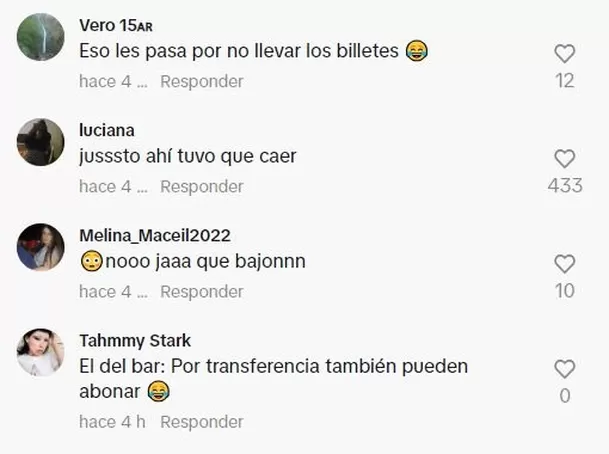 Reacciones en TikTok