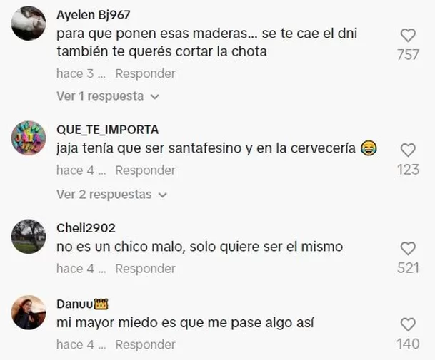 Reacciones en TikTok 