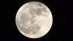 La superluna se pudo ver el domingo 16 de octubre por la noche. (Vía: Twitter)