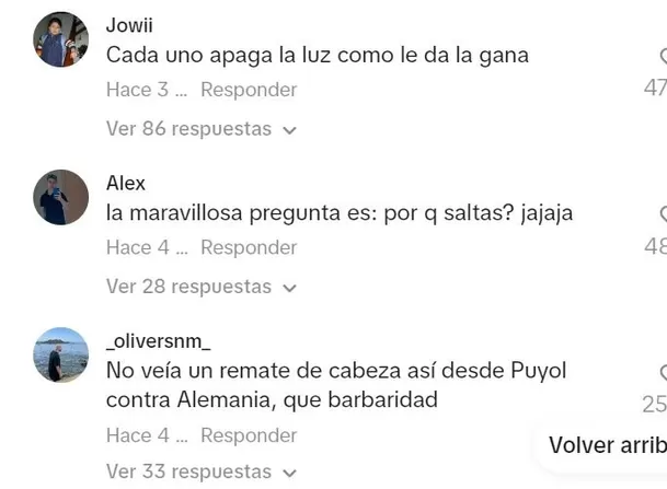 Reacciones en TikTok tras el golpe de la joven 