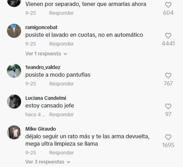 Comentarios en TikTok 