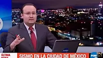 Terremoto en México sorprendió a conductor de noticias. Video: YouTube