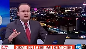 Terremoto en México sorprendió a conductor de noticias. Video: YouTube