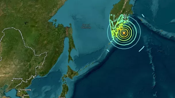Un terremoto de 8.8 se registró en la región de oriente en Rusia, precisamente en la zona de Kamchatka / AFP
