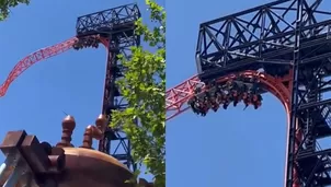 Once personas quedaron atrapadas en montaña rusa / TikTok: MustShareNews