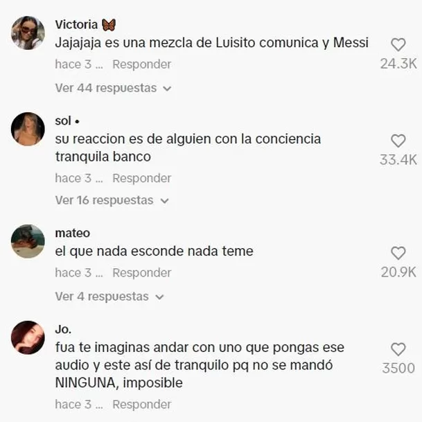 Comentarios en TikTok 