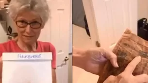 Abuela muestra cómo luce la hamburguesa. Video: TikTok aly.sherb