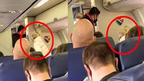 TikTok: Aeromoza baila luego de que una pareja que no quería usar mascarilla fue echada de avión. Foto: Captura / Video: TikTok @b_edler56