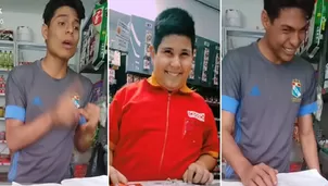 TikTok: Hincha de Sporting Cristal se vuelve viral tras imitar al 'Niño del Oxxo'. Imagen: Líbero / Video: TikTok @maxvargas70