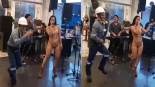 TikTok: Ingeniero se anima a bailar una cumbia y sorprende a todos con sus pasos. Foto: Captura / Video: Alexis Rea