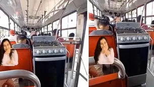 TikTok: Joven causa furor en las redes sociales por llevar su cocina en un bus. Foto: Captura