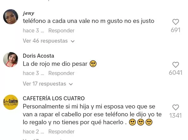 Comentarios en TikTok 