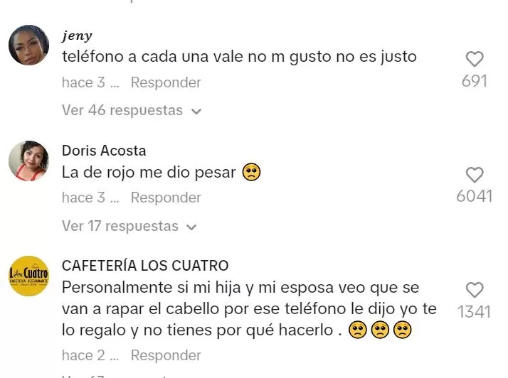 Comentarios en TikTok 